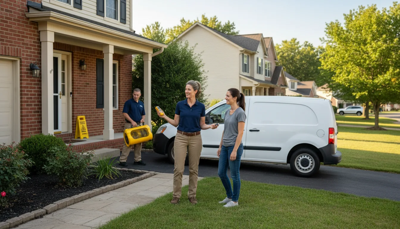 Residential water damage restoration in Eidson, TN